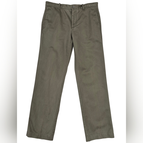Eddie Bauer chino pants men's 34x34 green legend wash 100% cotton - Picture 1 of 14